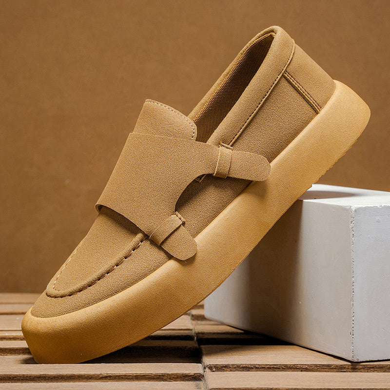 Zapato cómodo con hebilla - Lino natural