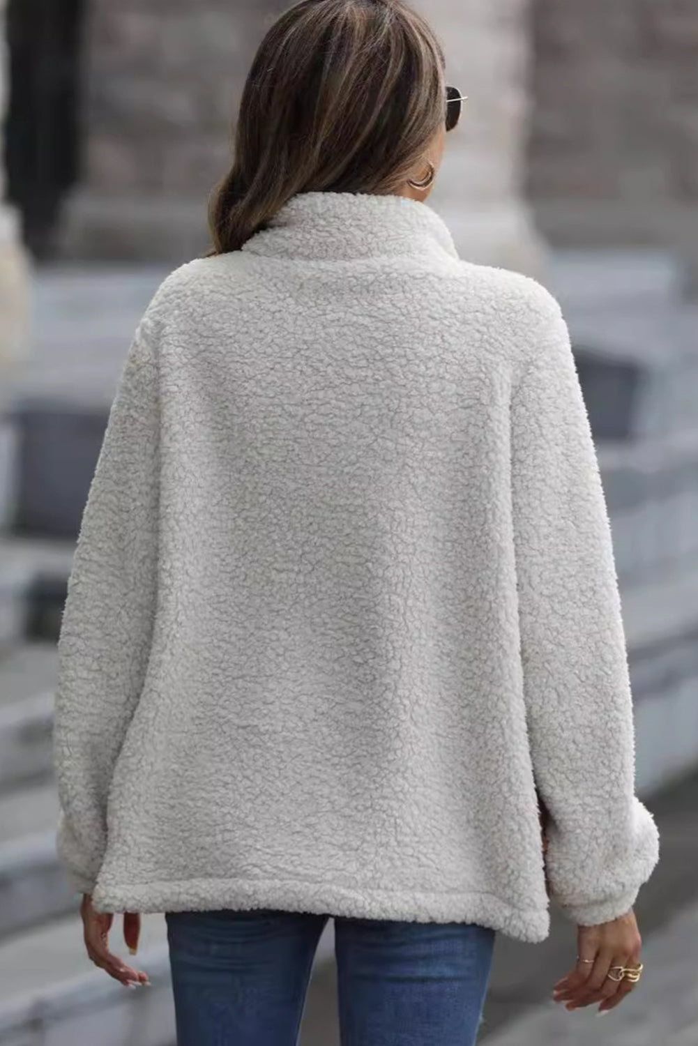 Chaqueta Sherpa Leopardo Cuello Alto Abrible