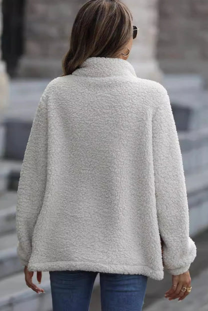 Chaqueta Sherpa Leopardo Cuello Alto Abrible
