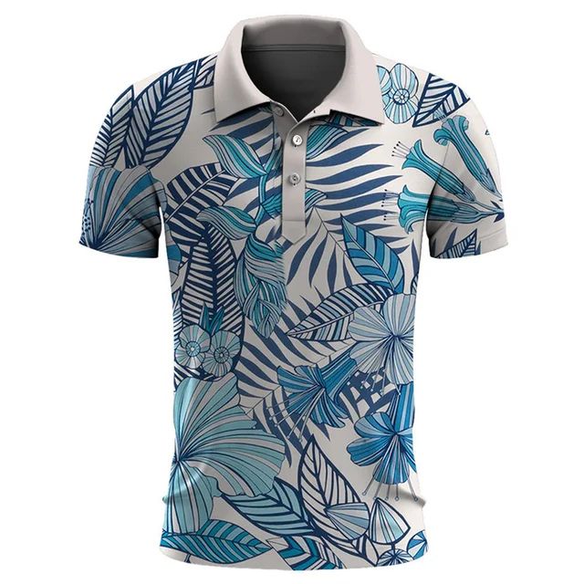 Camisa Polo Estampado Islas Moderna