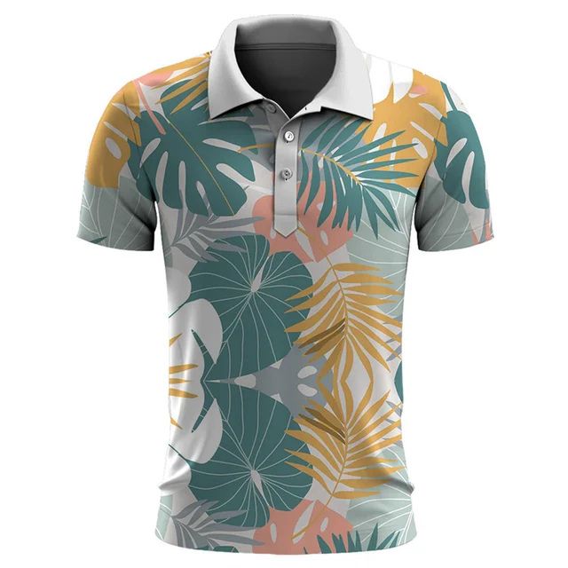 Camisa Polo Estampado Islas Moderna