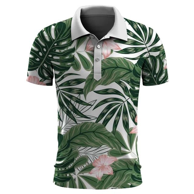 Camisa Polo Estampado Islas Moderna