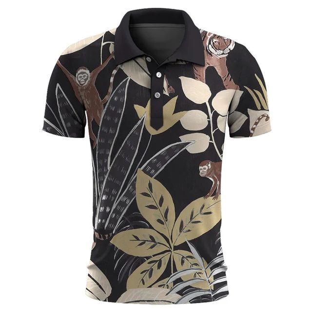 Camisa Polo Estampado Islas Moderna