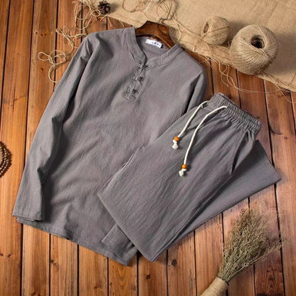 Traje de lino fresco y elegante para hombre