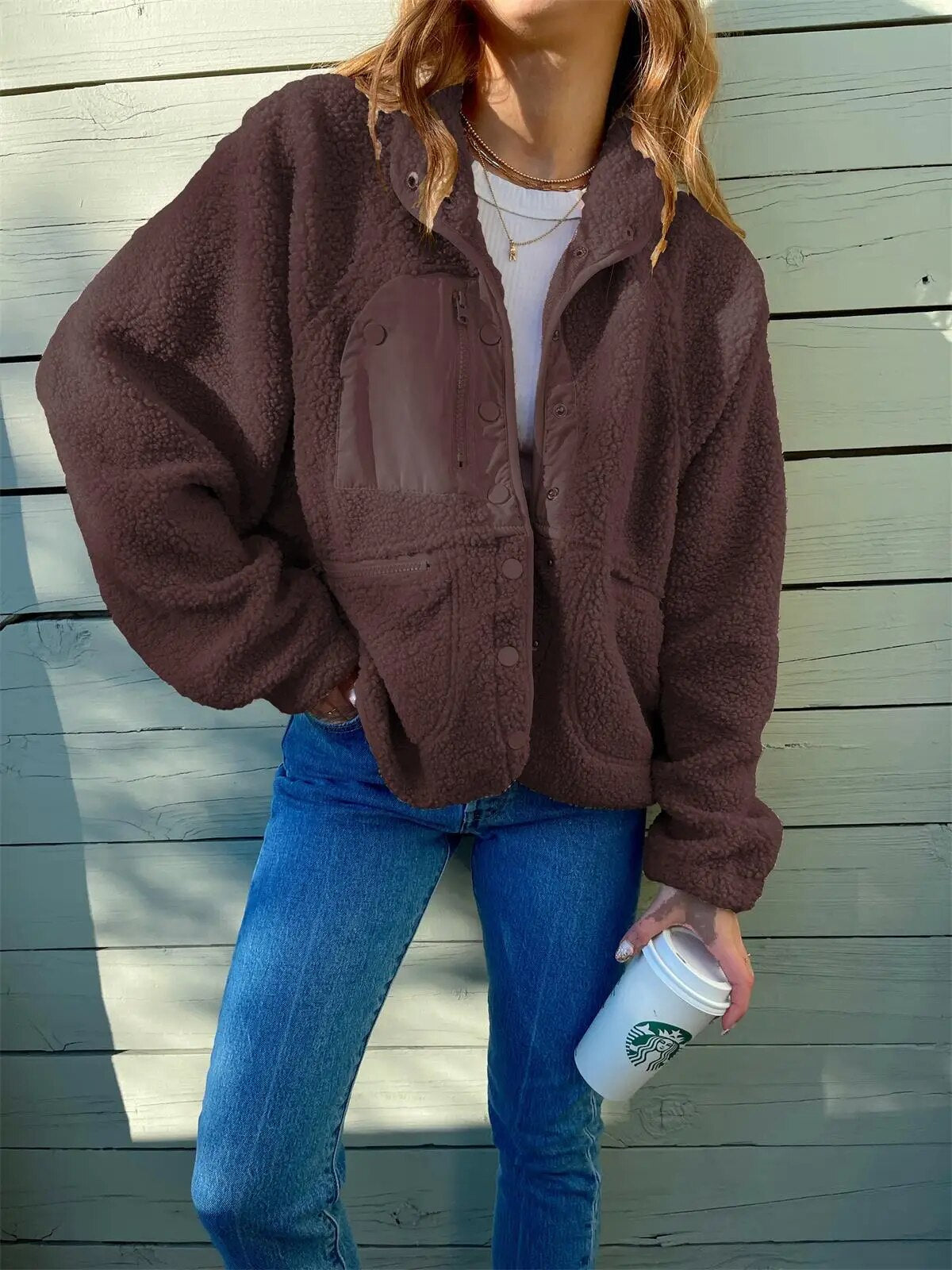 Chaqueta Lana Grande Abrigadora