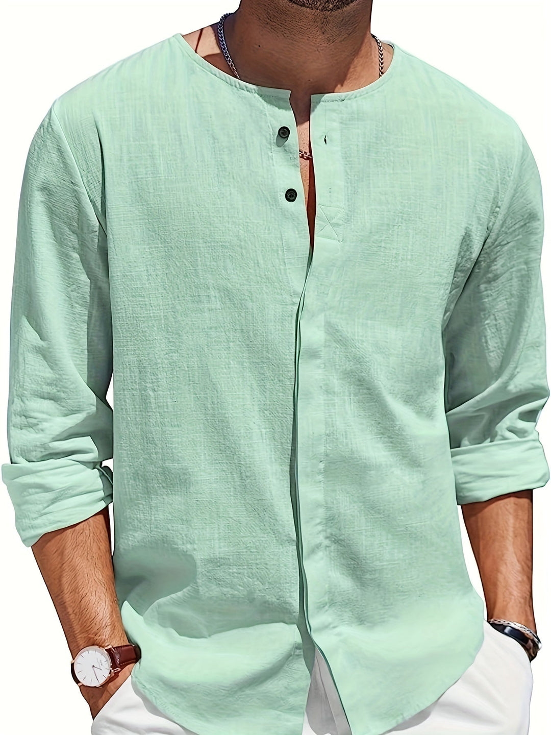 Camisa Playa Ligera y Fresca Hombre