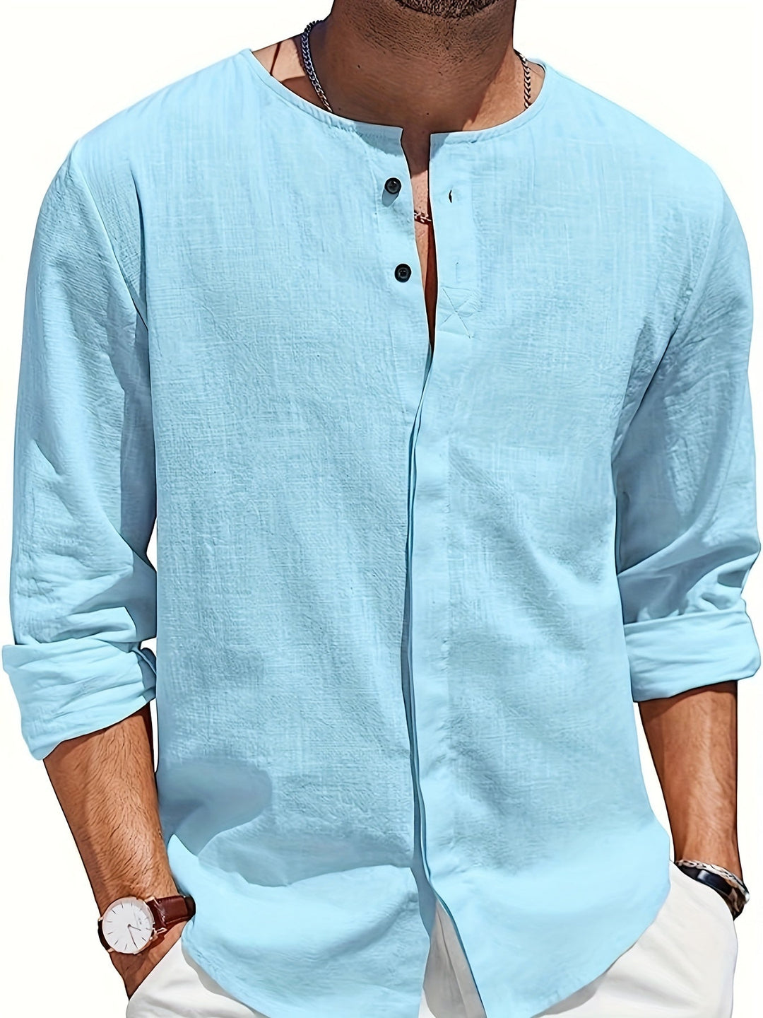 Camisa Playa Ligera y Fresca Hombre