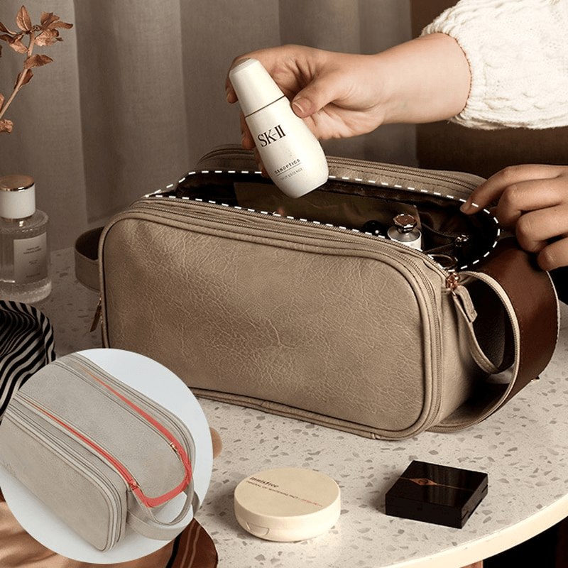 Estuche Maquillaje Elegante con Compartimentos