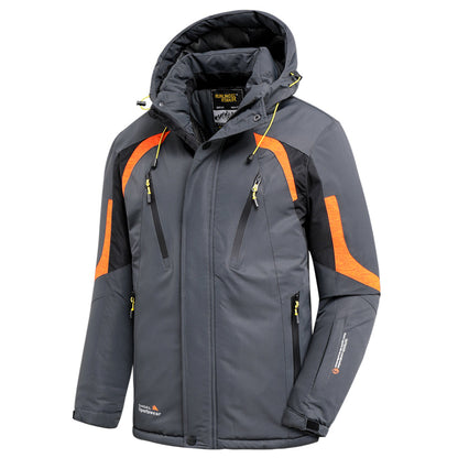 Chaqueta de lluvia impermeable con capucha para hombre