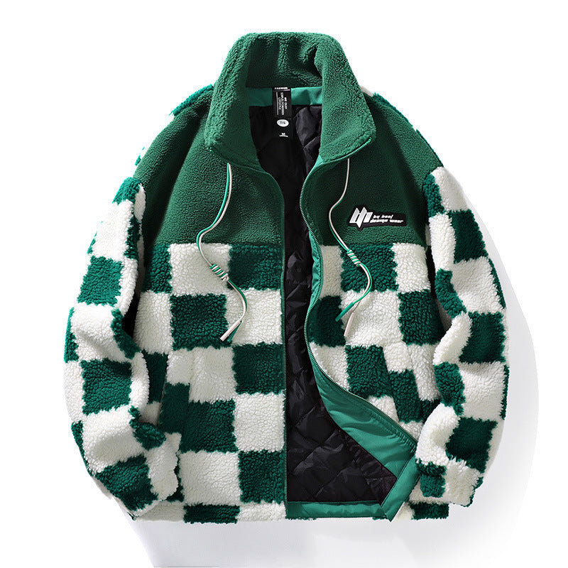 Chaqueta Hombre Piel Sintética Cálida Invierno