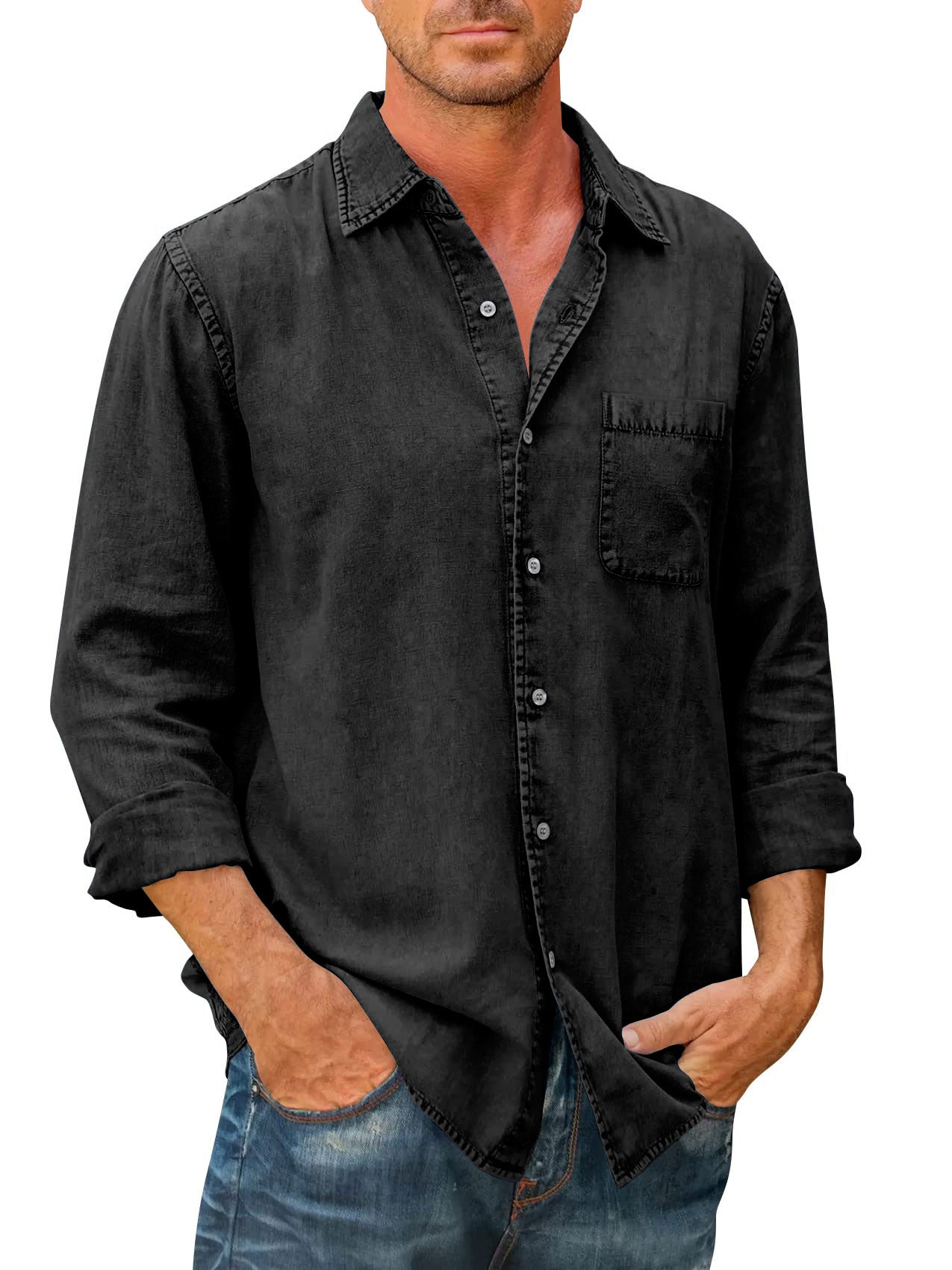 Camiseta Jeans Estilo Casual