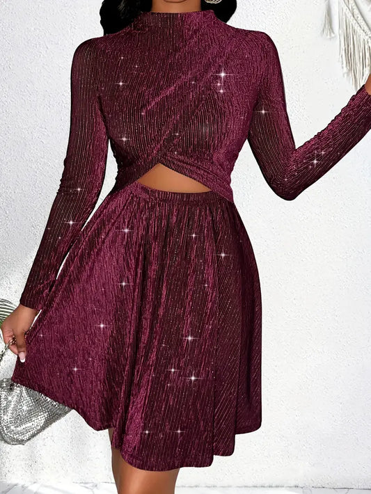 Vestido Terciopelo Elegante Mujer - Vestiria