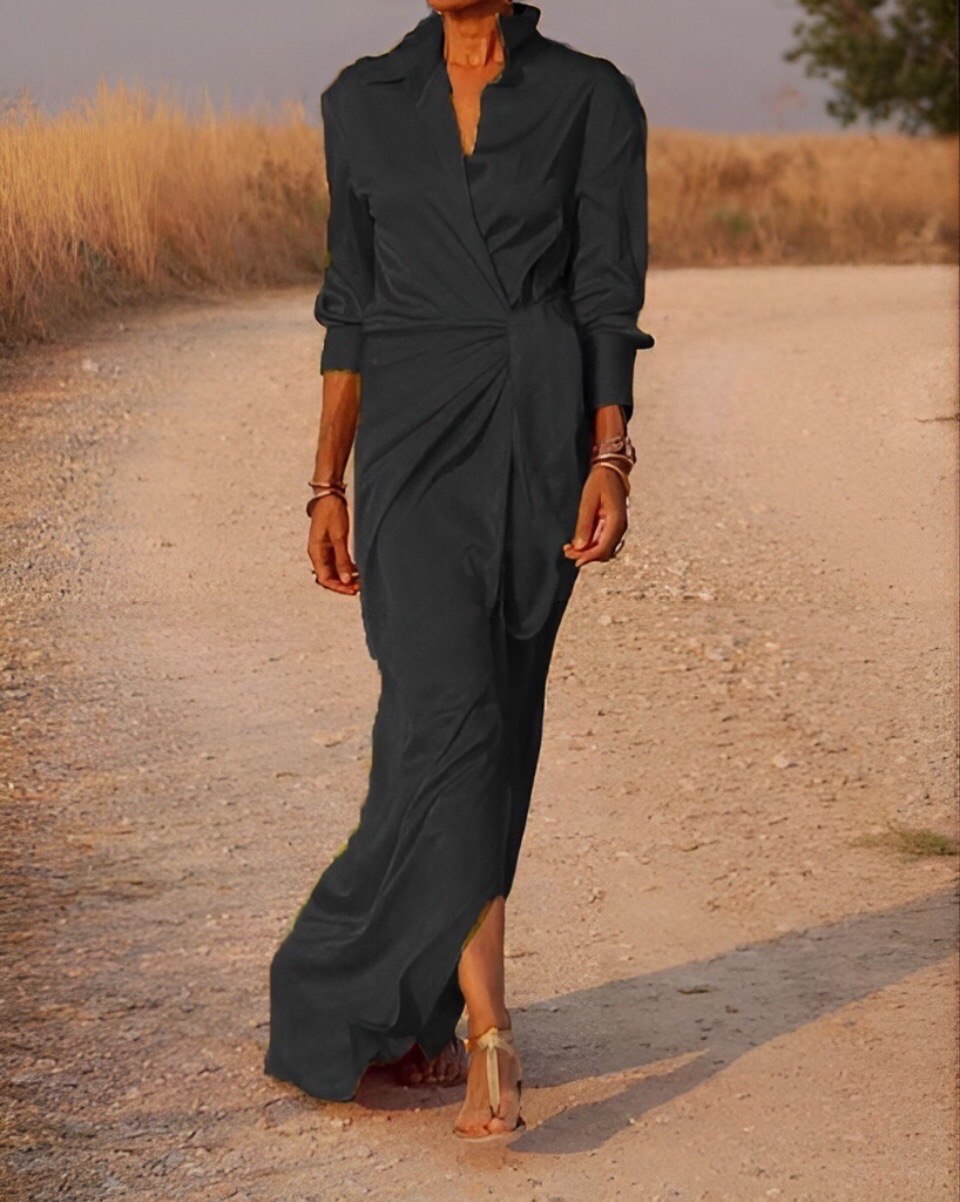 Vestido Elegante Mujer Estilo Clásico