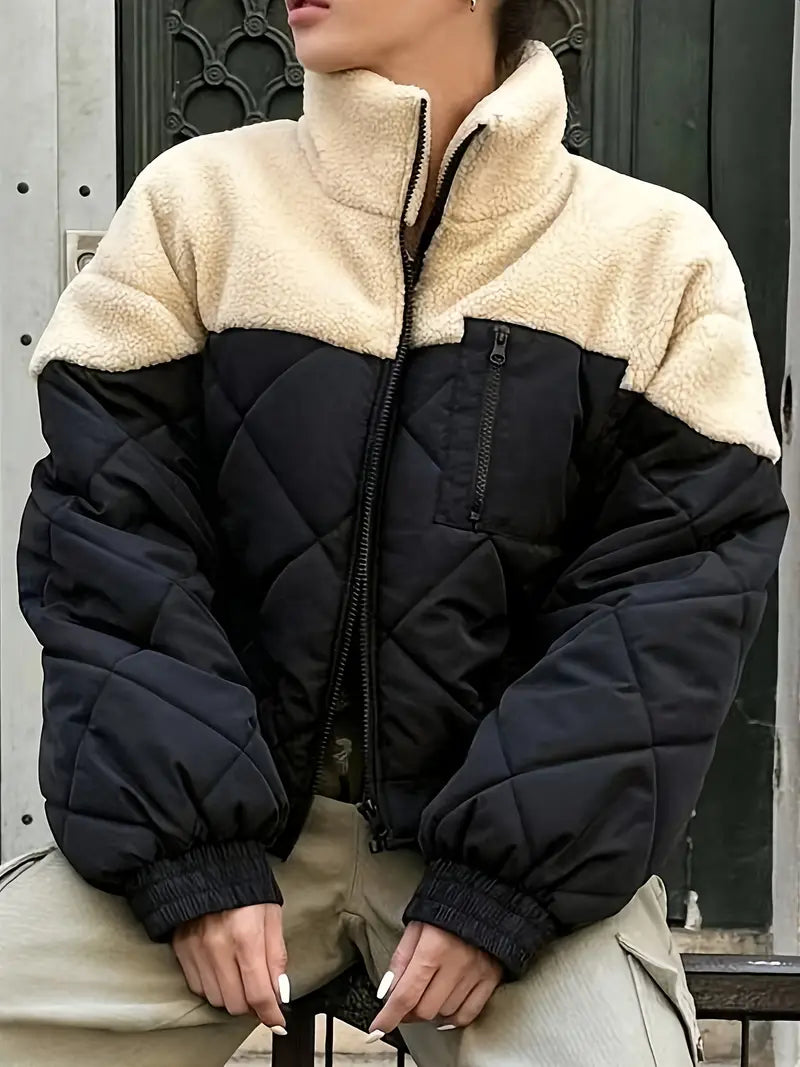 Chaqueta Acolchada Mujer Cremallera Abriboca Suave - Vestiria
