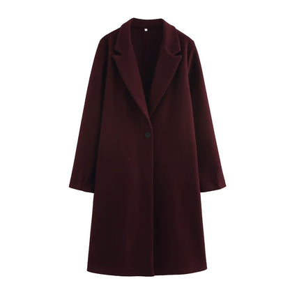 Chaquetón Mujer Elegante Clásico Largo
