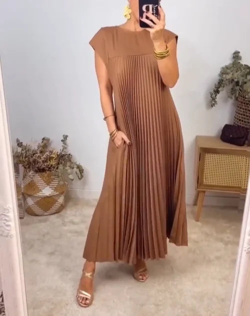 Vestido Plisado Clásico Elegante - Vestiria