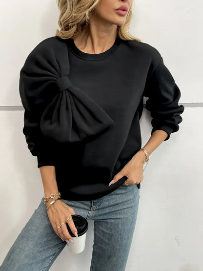 Sudadera Algodón Grande con Lazo