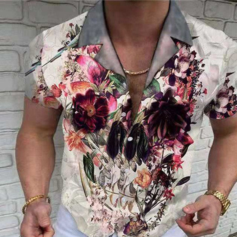 Camisa Verano Ligera Estampada Hombre - Vestiria