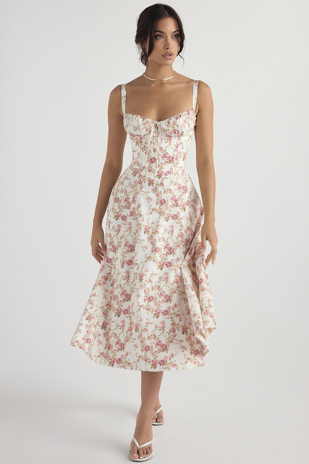 Vestido Floral Mujer Estampado Elegante