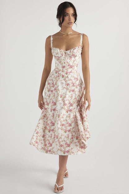 Vestido Floral Mujer Estampado Elegante