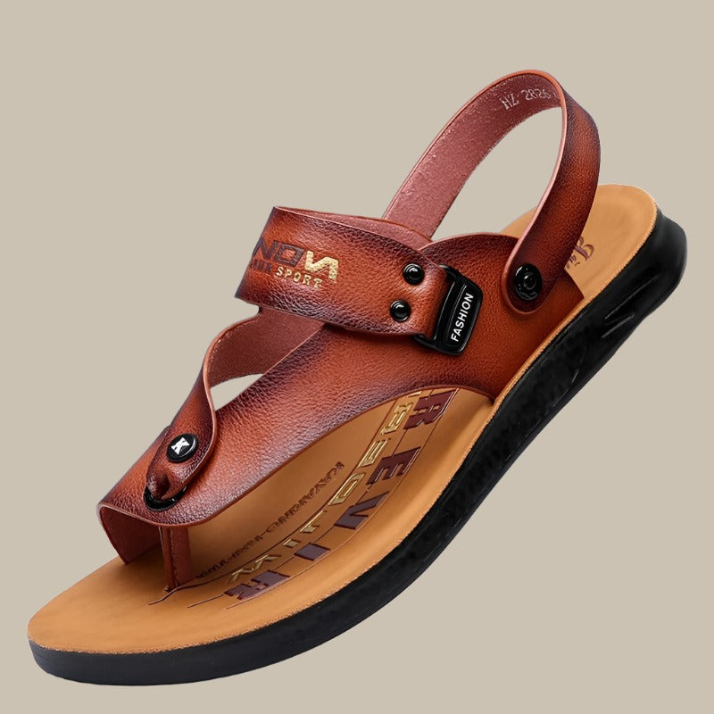 Sandalias Hombre Clásicas con Hebilla Metálica - Vestiria