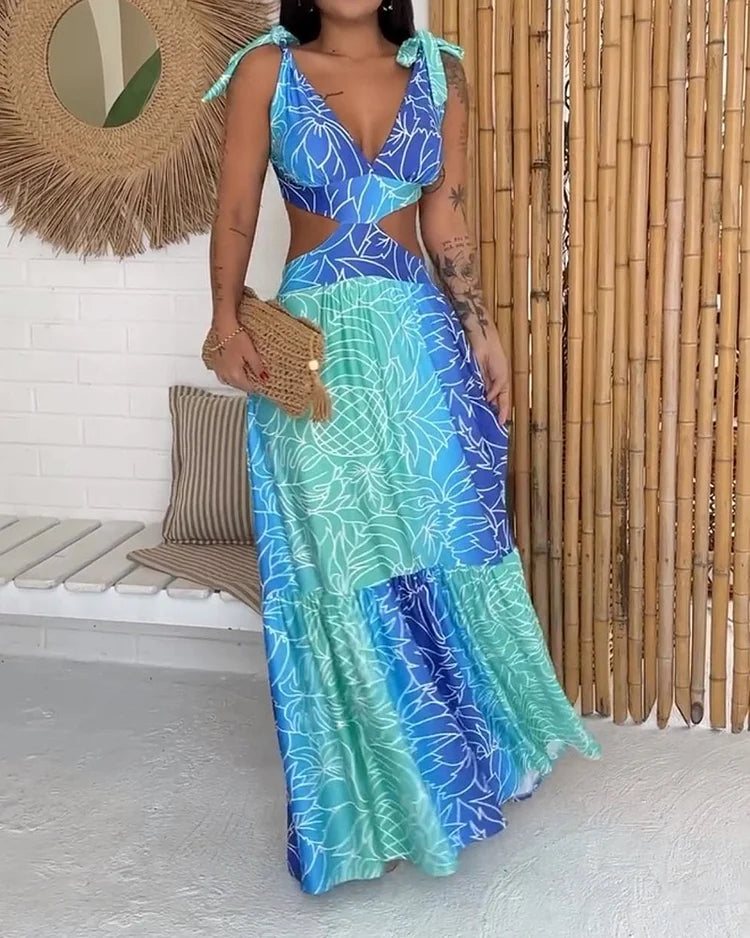 Vestido Fiesta Estampado Floral