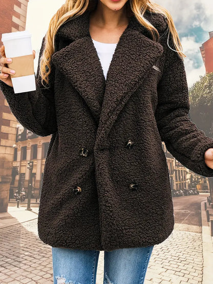 Chaqueta Felpa Suave Mujer