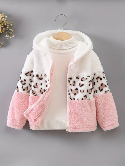 Chaqueta Niña Leopardo Abrigada