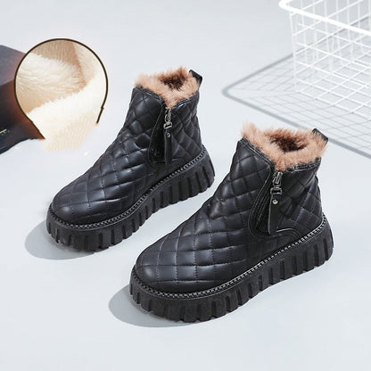 Botas acolchadas mujer abrigo cálido invernal