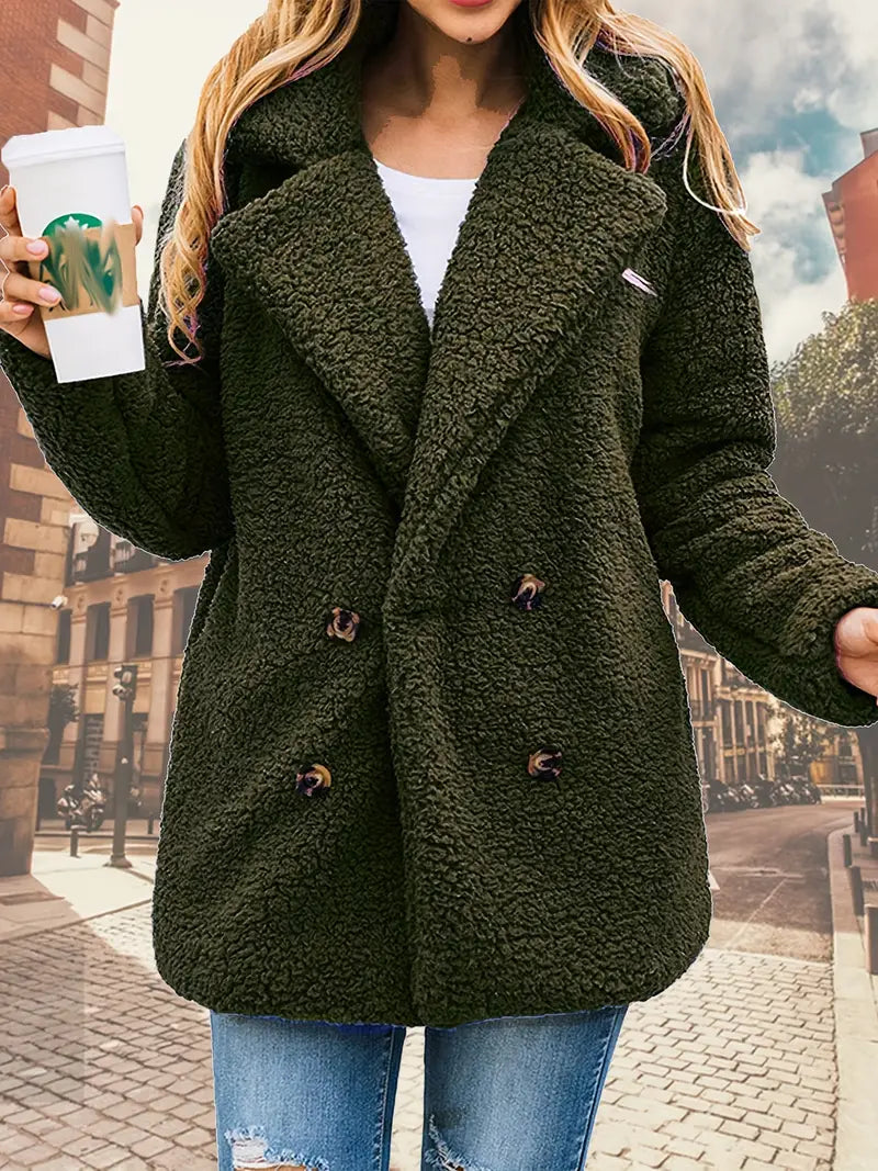Chaqueta Felpa Suave Mujer