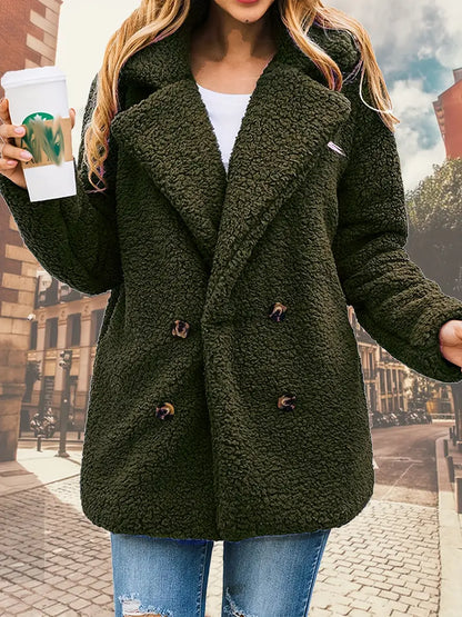 Chaqueta Felpa Suave Mujer