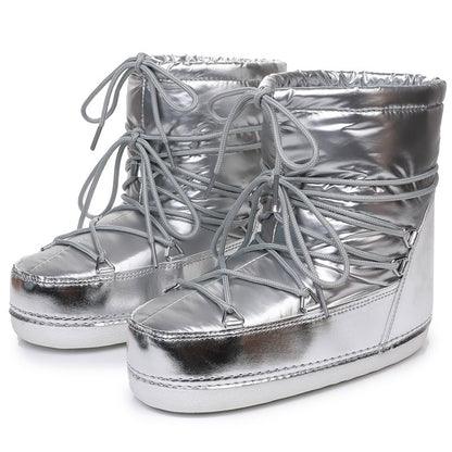 Botas Mujer Impermeables Acolchadas Invierno