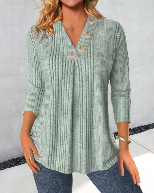 Blusa Verde Mujer Estilo Clásico - Vestiria