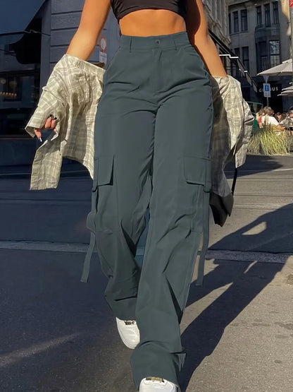 Pantalones Mujer Cargo Estilo Urbano