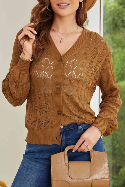 Chaqueta de punto elegante cuello alto
