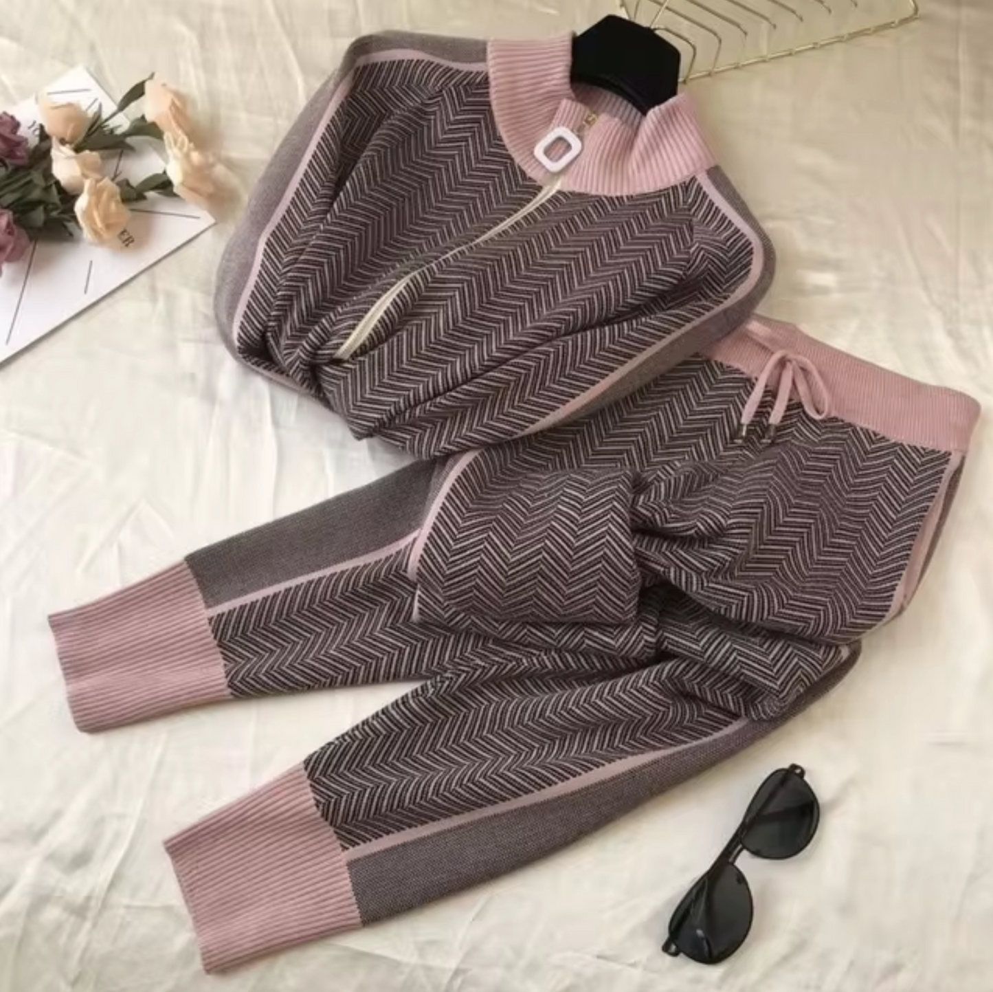 Conjunto Cárdigan y Pantalón Mujer Elegante