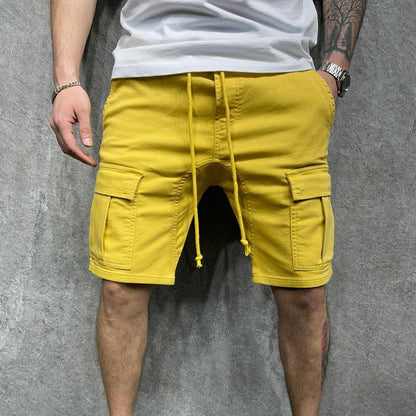 Pantalones cortos cargo de algodón hombre