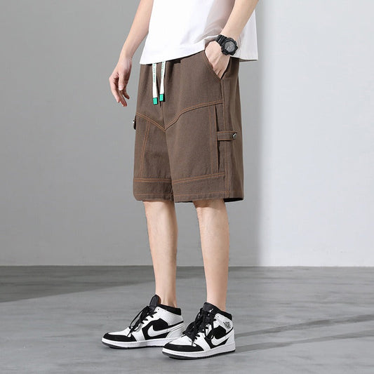 Pantalón corto hombre deportivo con detalles visibles - Vestiria