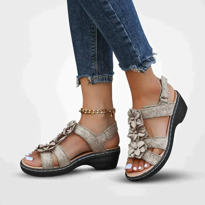 Sandalias Mujer Verano Florales Cómodas