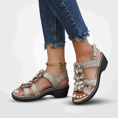 Sandalias Mujer Verano Florales Cómodas