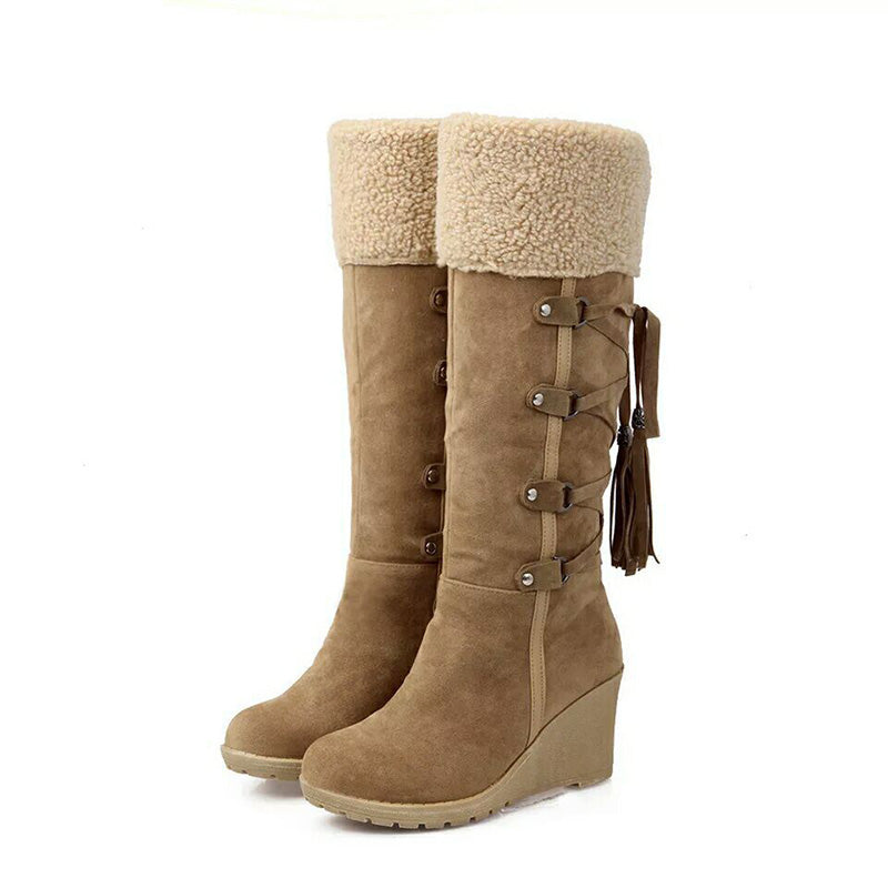 Botas Mujer Cuña Pelo Invierno