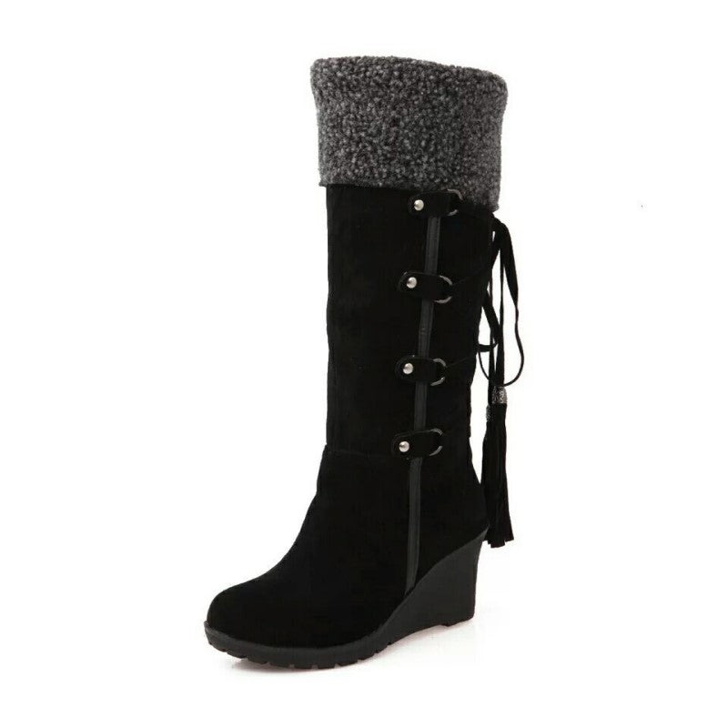 Botas Mujer Cuña Pelo Invierno