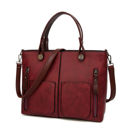 Bolso Cuero Mujer Clásico Elegante