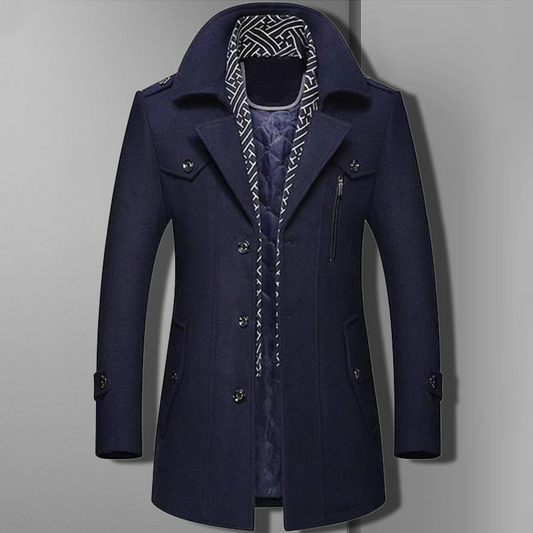 Chaquetón de lana cálido invierno hombre - Vestiria