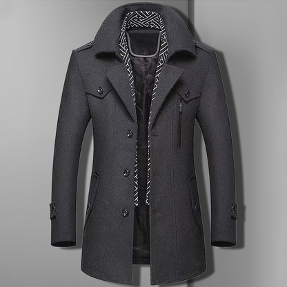Chaquetón de lana cálido invierno hombre