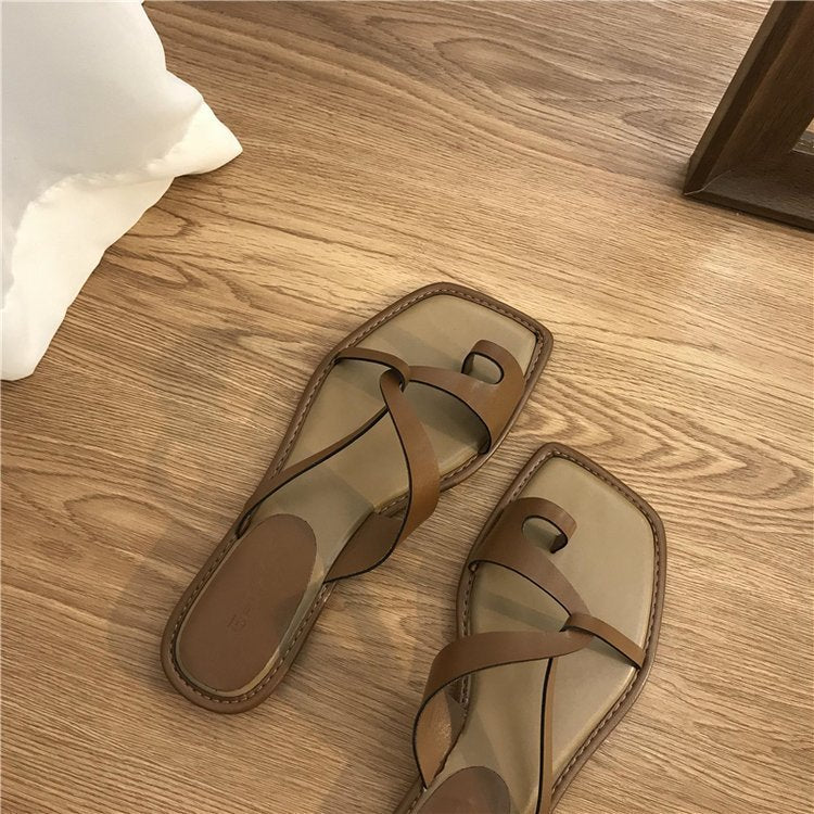 Sandalias de Verano con Anilla Mujer Exterior