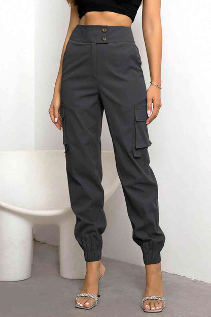 Pantalón Jogger Cargador Cómodo Cintura Alta