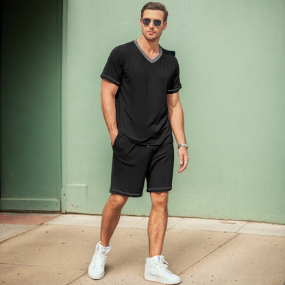 Camiseta Hombre Algodón Ligero Cuello V - Vestiria