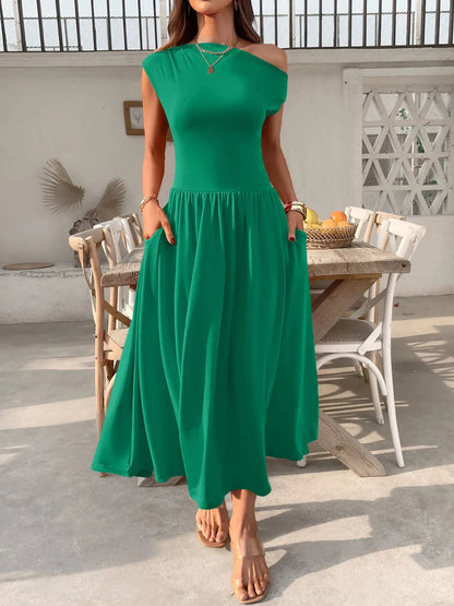 Vestido Asimétrico Elegante Mujer
