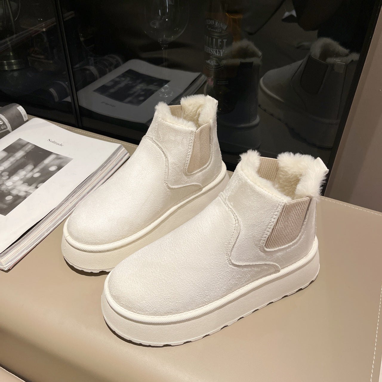 Botas Mujer Invierno Interior Peludo